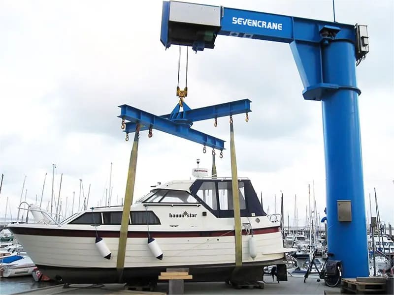 grúa de pluma para barcos de siete grúas 1