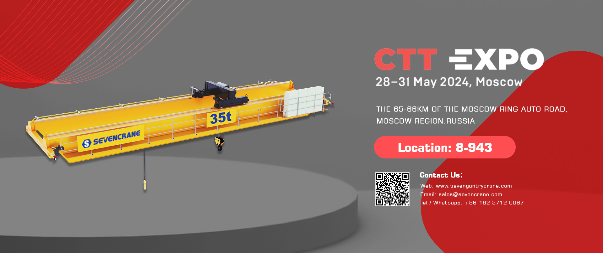 News SEVENCRANE Will Meet You At The BAUMA CTT Russia in May 2024